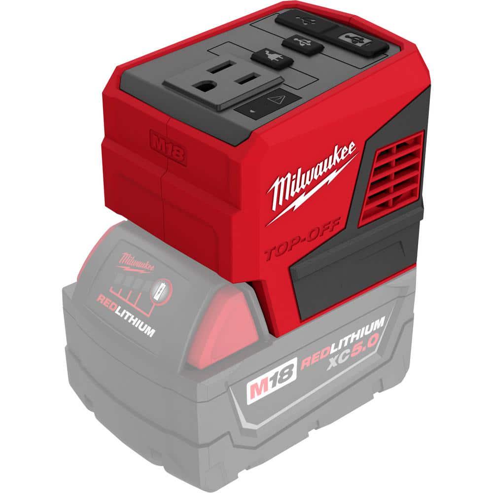 Milwaukee M18 18Volt LithiumIon 175Watt Powered Compact Inverter for M18 Batteries