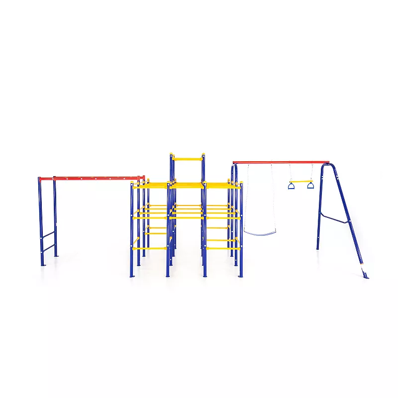 ActivPlay Modular Jungle Gym with Swing Set， and Monkey Bars Kit