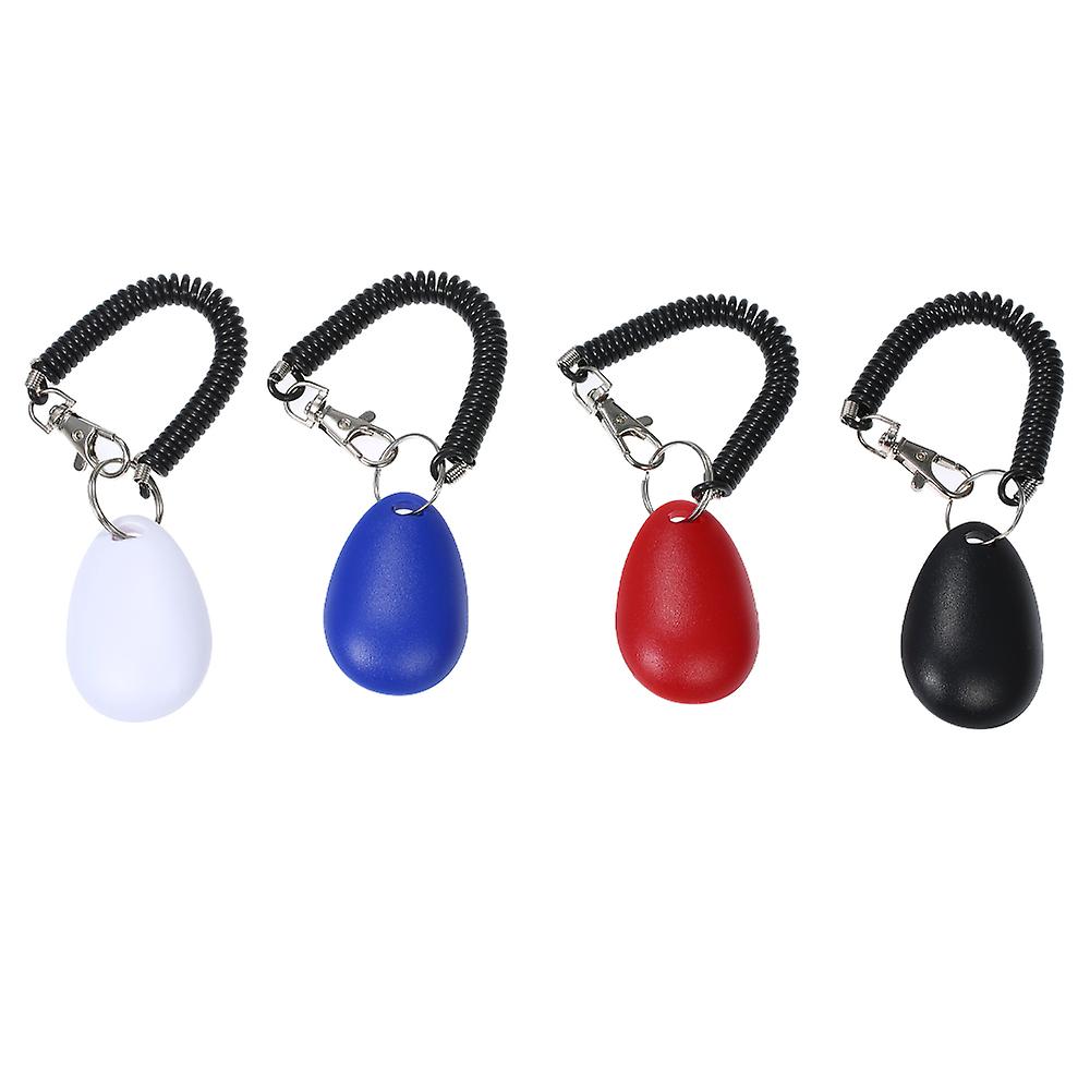 Dog Training Clicker With Elastic Spiral Wrist Band For Dog Playing Toy Blue