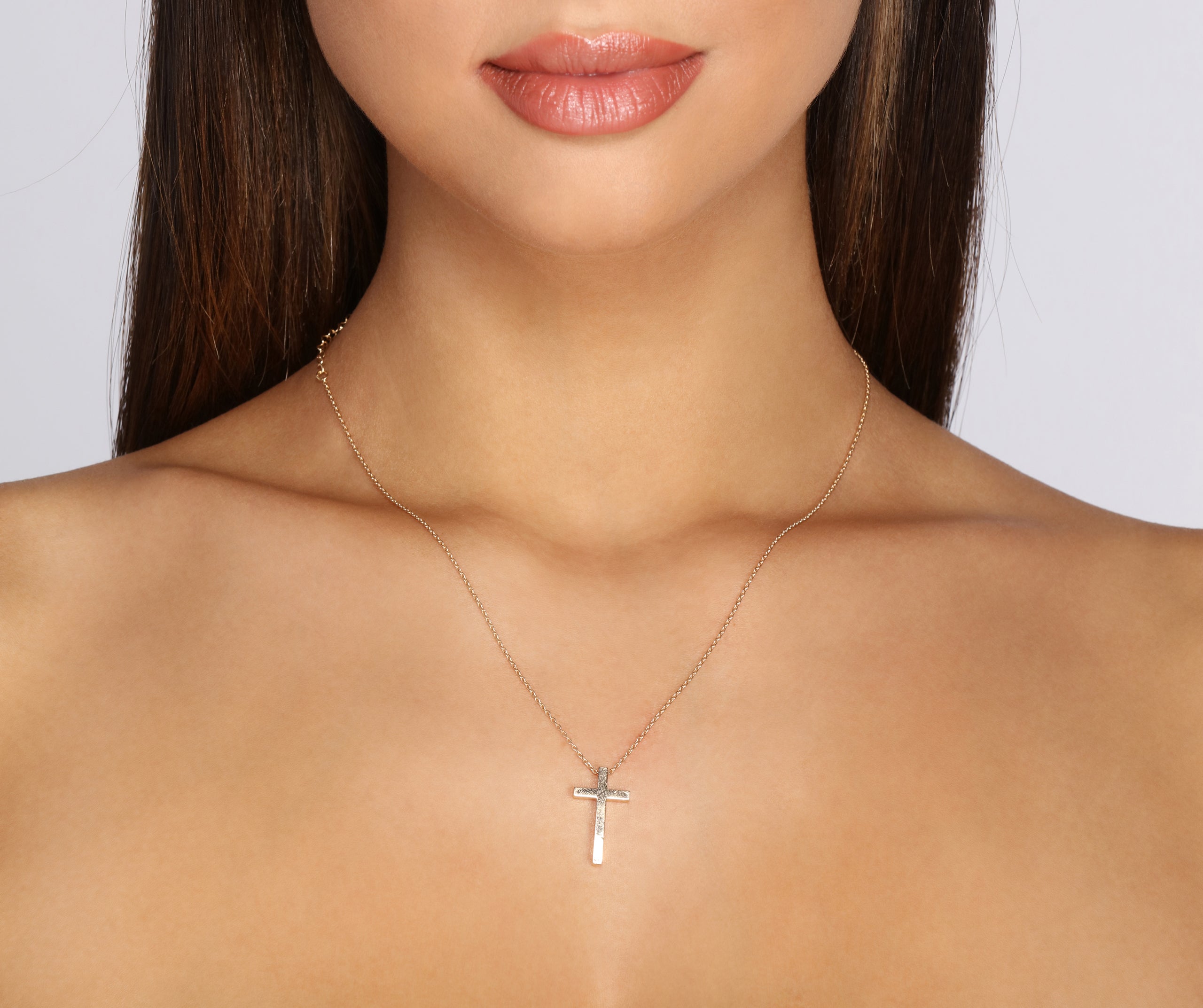 Dainty Cross Pendant Necklace