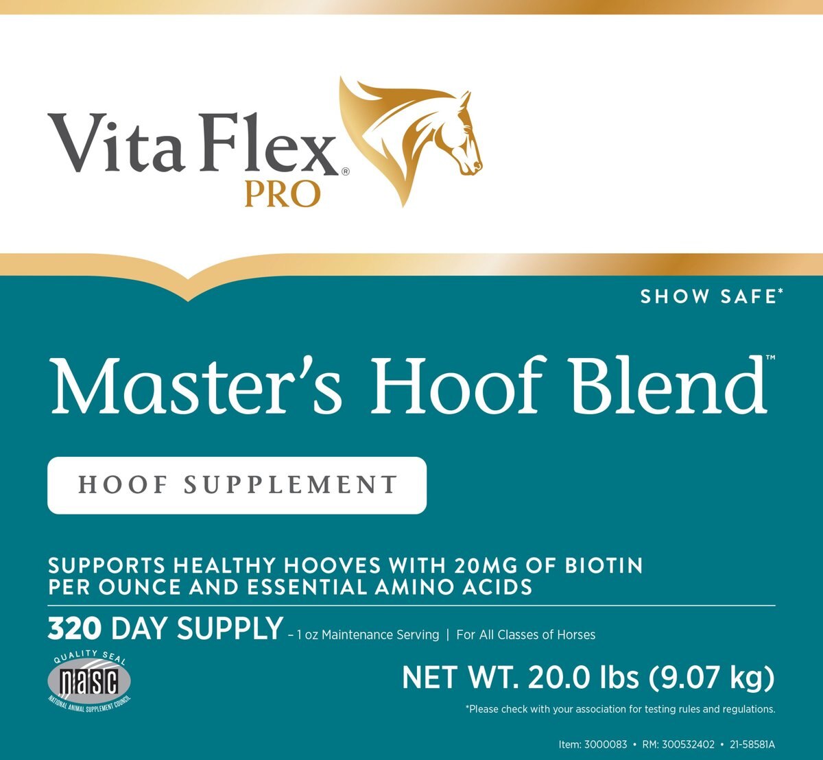 Vita Flex Master's Hoof Blend Hoof Health Formula Horse Supplement