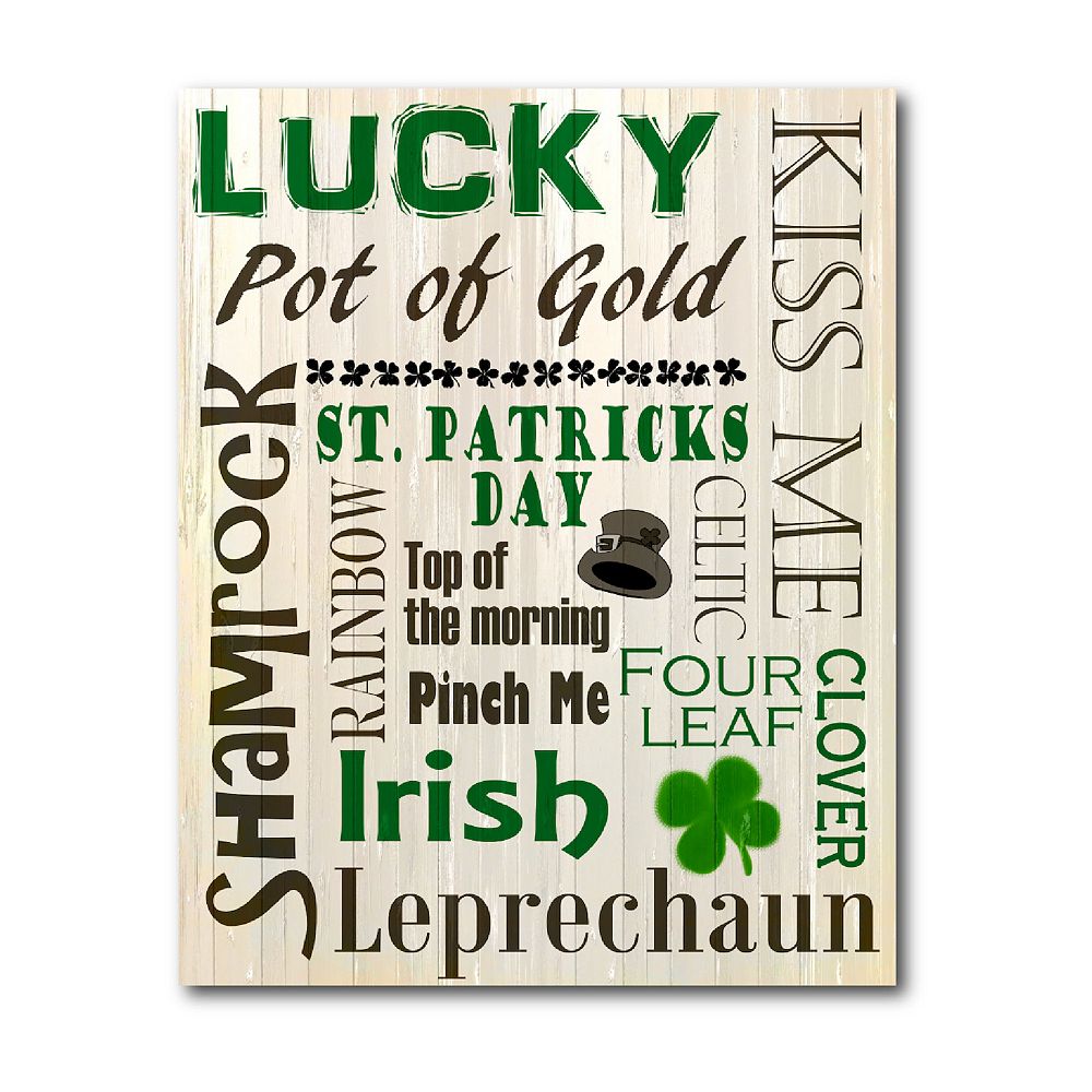 COURTSIDE MARKET Luck Of The Irish Canvas Wall Art