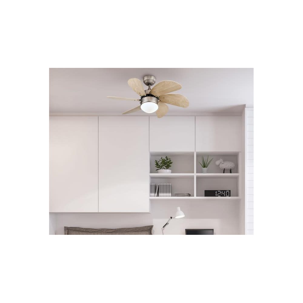 Westinghouse 30 TurboSwirl Brown Brushed Aluminum Ceiling Fan