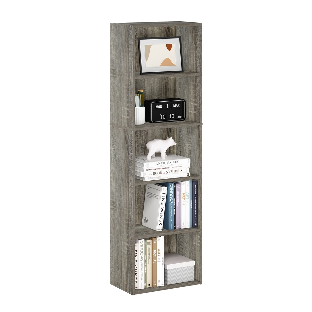 Porch   Den Hollygrove Reversible Color 5 tier Open Shelf Bookcase