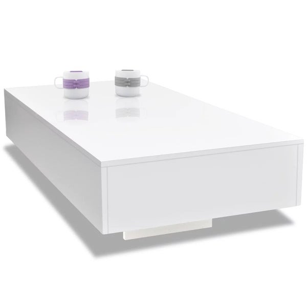 vidaXL Coffee Table High Gloss White - 45.3