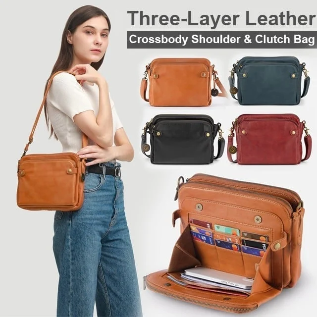 🔥Hot Sale 47% OFF🔥🔥-Crossbody Leather Shoulder Bags and Clutches