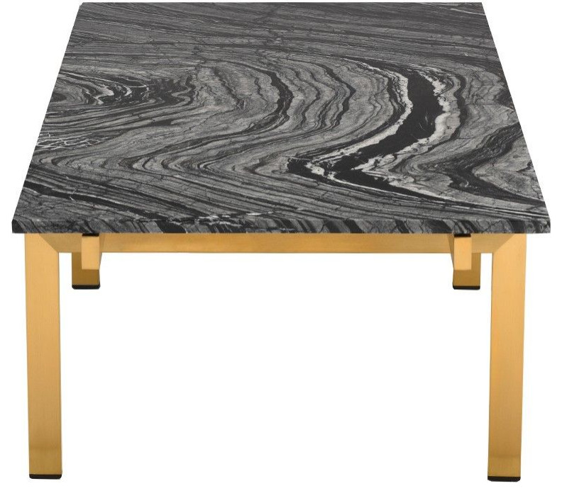 Nuevo Furniture Louve Coffee Table in Black Wood   Contemporary   Coffee Tables   by Unlimited Furniture Group  Houzz