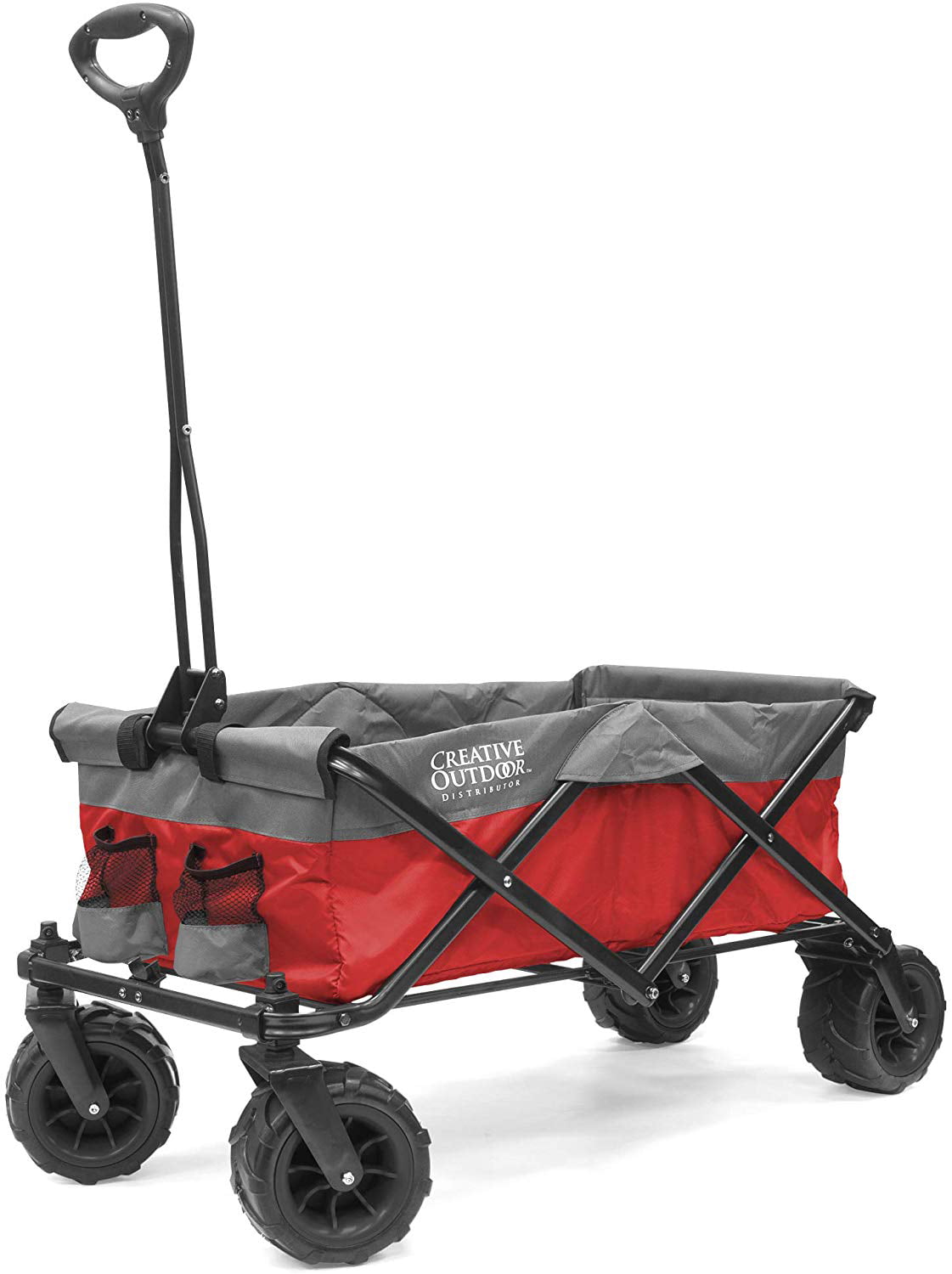 Creative Outdoor Products All-Terrain Collapsible Folding Wagon | Red