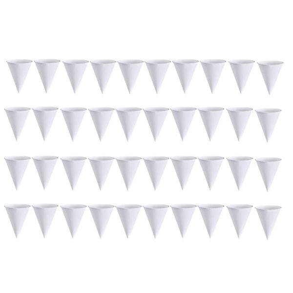 200pcs Unique Cone Shape Cup Airport Paper Drinking Cup Beverage Paper Holder