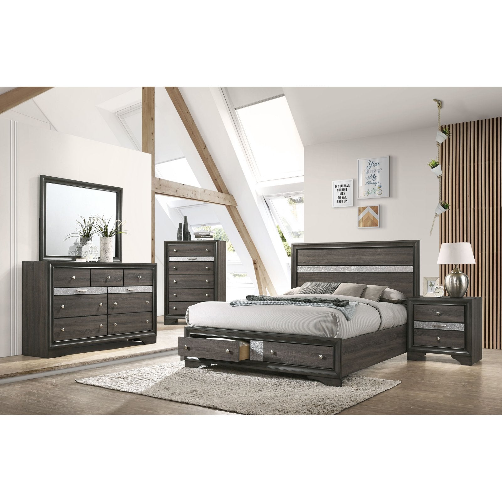 Acme Furniture Naima Storage Panel Bed