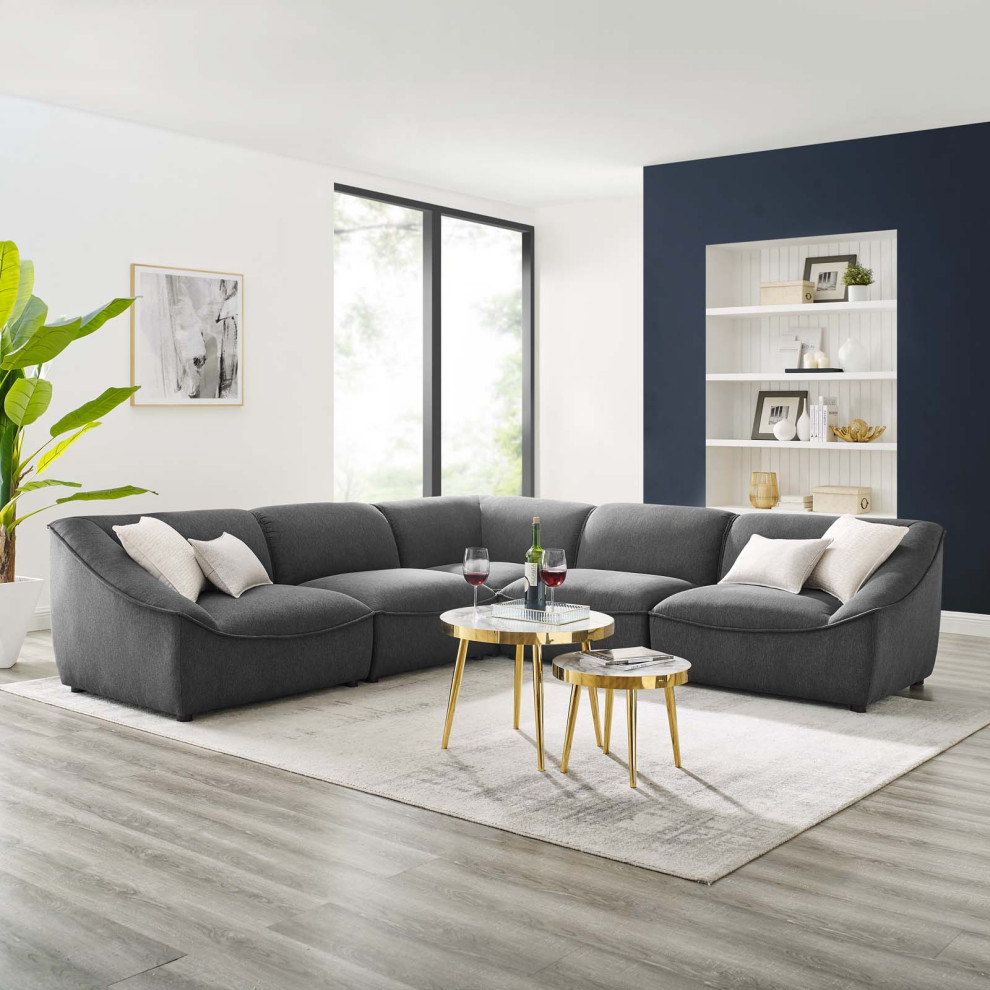 Comprise 5 Piece Sectional Sofa   Transitional   Sectional Sofas   by Modway  Houzz