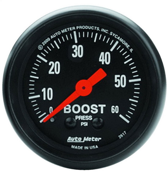 AutoMeter 2617 GAUGEBOOST2 1/16in.60PSIMEC...