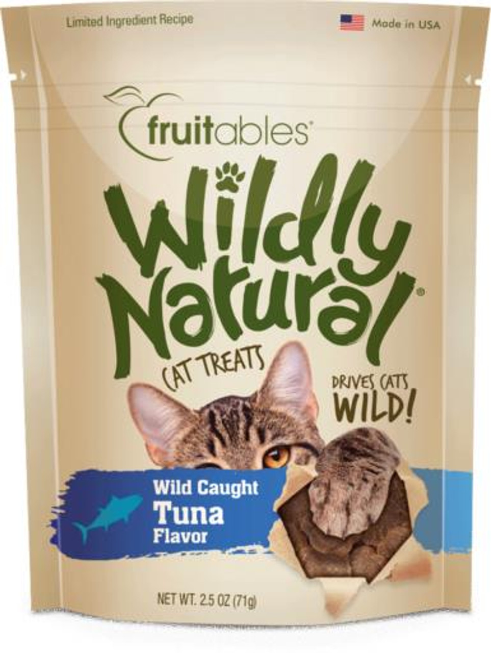 Fruitables Wildly Natural Tuna Cat Treats， 2.5 Oz.