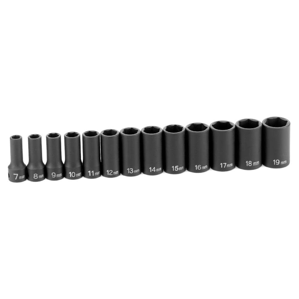 3/8 Drive 13 Piece Semi-Deep Metric Set