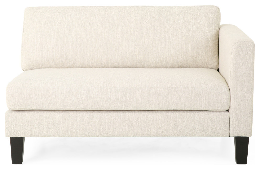 Brayan Contemporary 4 Seater Fabric Sofa With Accent Pillows   Transitional   Sofas   by GDFStudio  Houzz