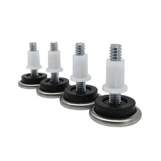 Everbilt 1-116 in. Round Threaded Stem Leveling Furniture Glides for Floor Protection (4-Pack) 4603644EB