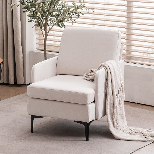 Lounge Chair， Comfy Single Sofa Accent Chair for Bedroom Living Room