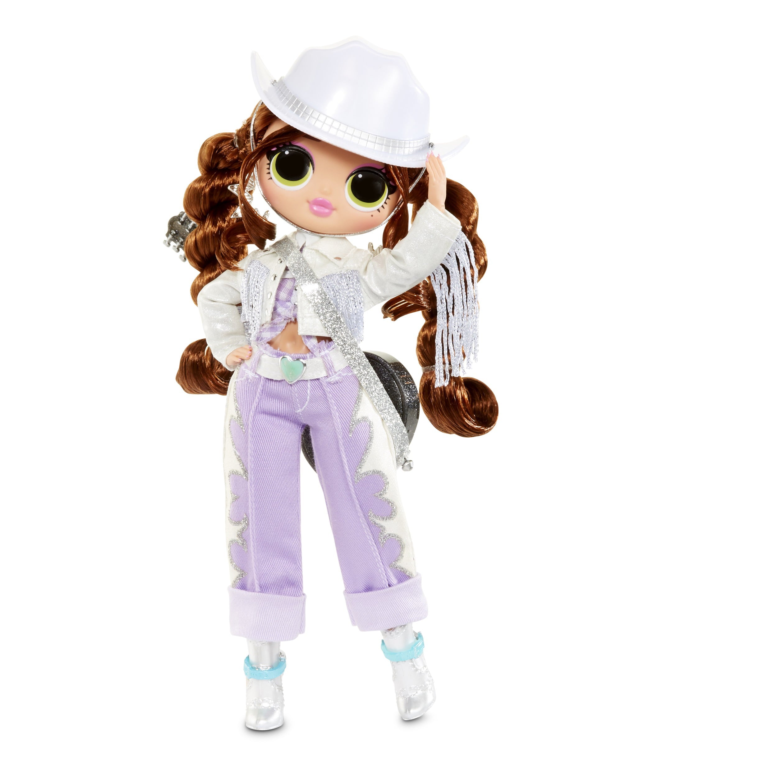 LOL Surprise OMG Remix Lonestar Fashion Doll with 25 Surprises Including Extra Outfit, Shoes, Hair Brush, Doll Stand, Lyric Magazine, and Music Record Player - Toys For Girls Ages 4 5 6+