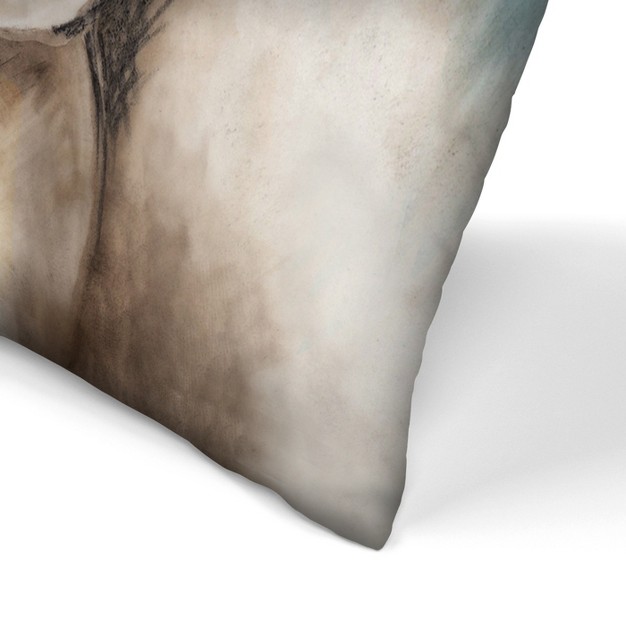 Americanflat Animal Headstrong Cow I By Pi Creative Art Throw Pillow