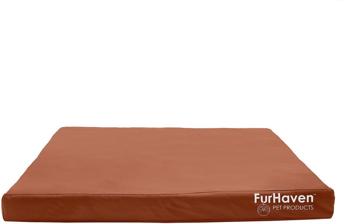 FurHaven Deluxe Oxford Orthopedic Indoor/Outdoor Dog and Cat Bed w/ Removable Cover