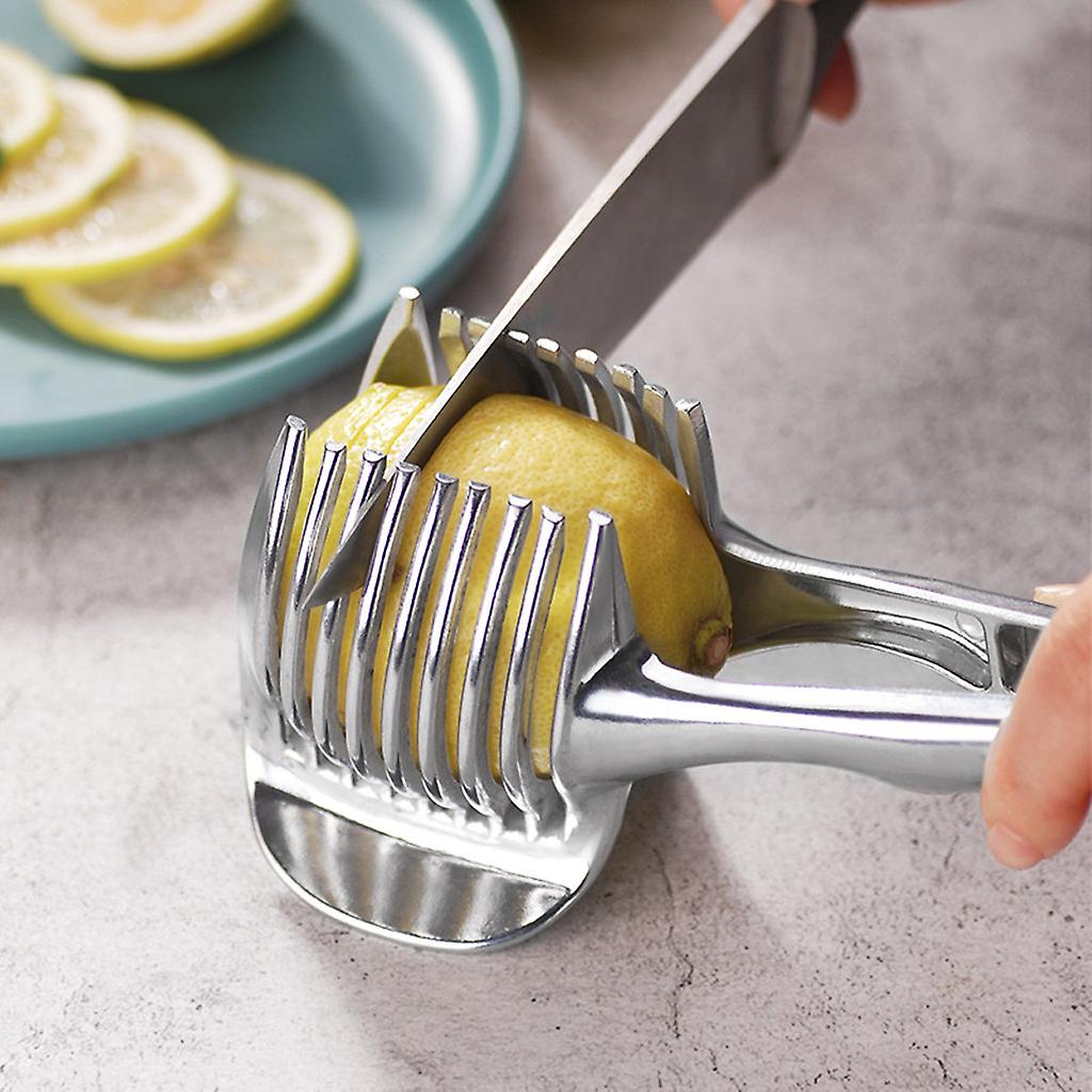 Kitchen Fruit Slicer Vegetable Tomato Clip Holder Lemons Potato Cutter Tool Home Decoration Accessories Bathroom Accessories