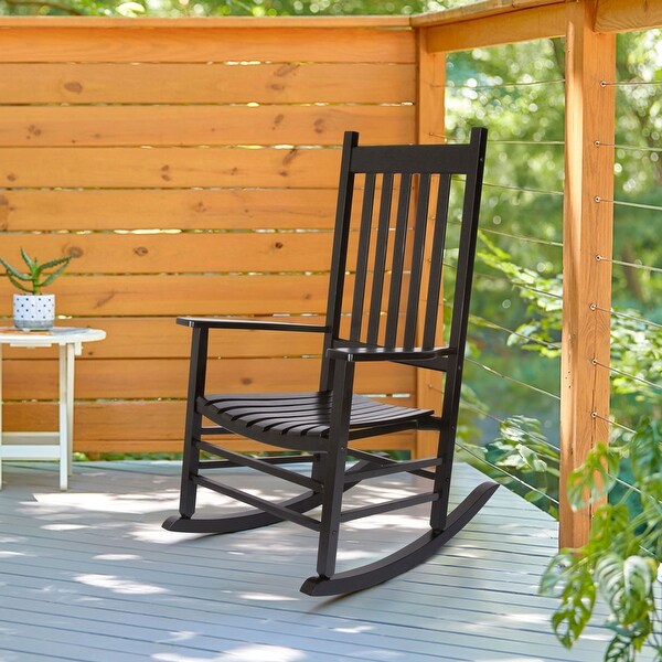 Porch and Den Steeplechase Genuine Hardwood Rocking Chair