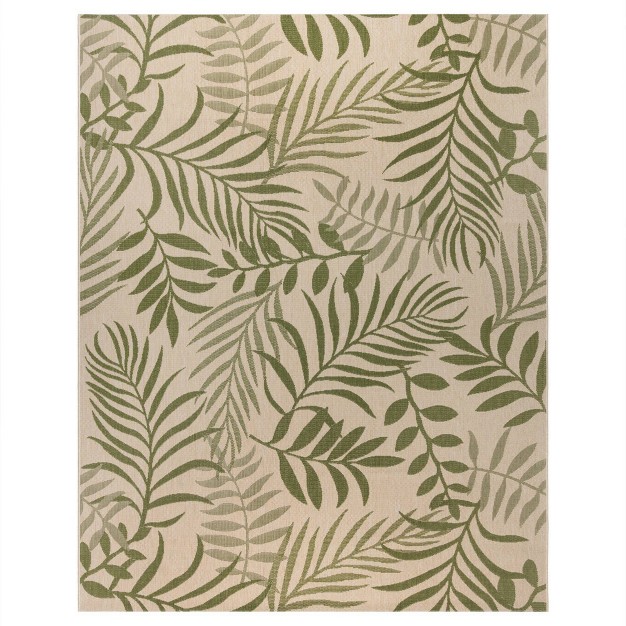 Paseo Akimbo Indoor outdoor Rug Sand Palm botanical Gertmenian