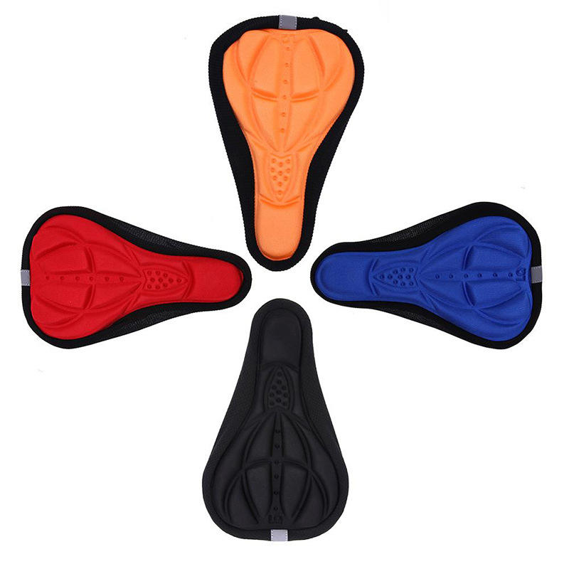 Bike Saddle Breathable Cushion Cover Road Bike Thickened Soft Cycling Seat Mat 3D silicone gel Bicycle Saddle Seat Bike Cushion