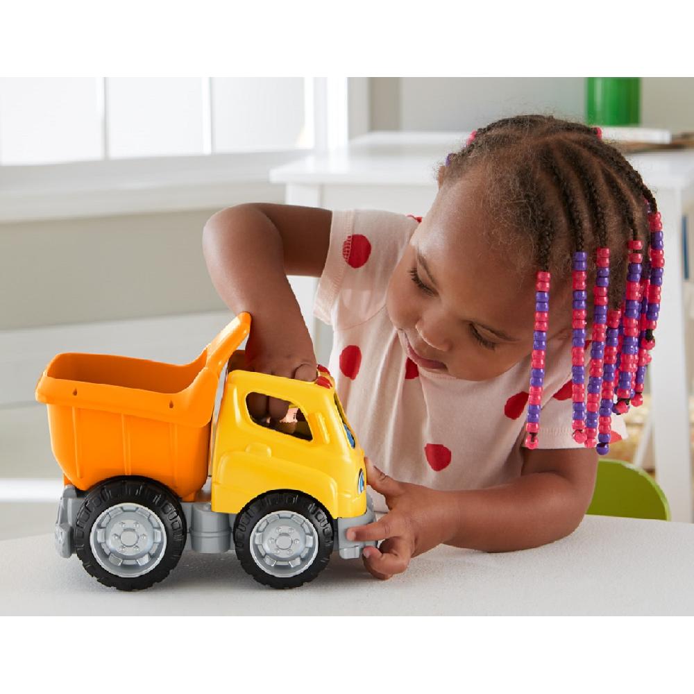 Fisher-Price Little People Dump Truck with Sounds and Construction Worker Figure
