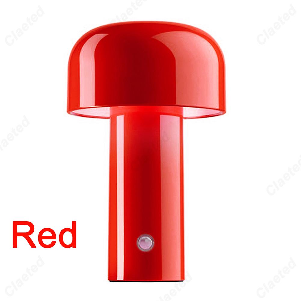 Mushroom Table Lamp Rechargable Night Light Portable Usb Charging Touch Bedside Table Lamp Living Room Decoration Lamp