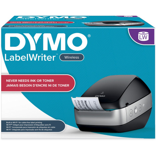 DYMO LabelWriter Wireless Black Label Printer， 71 four-line labels/min (2002150)