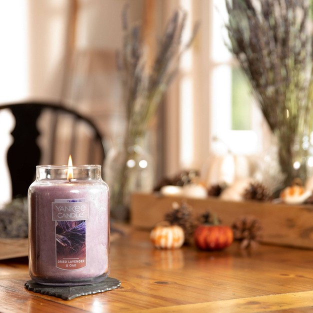 22oz Dark Lavender Oak Large Jar Candle