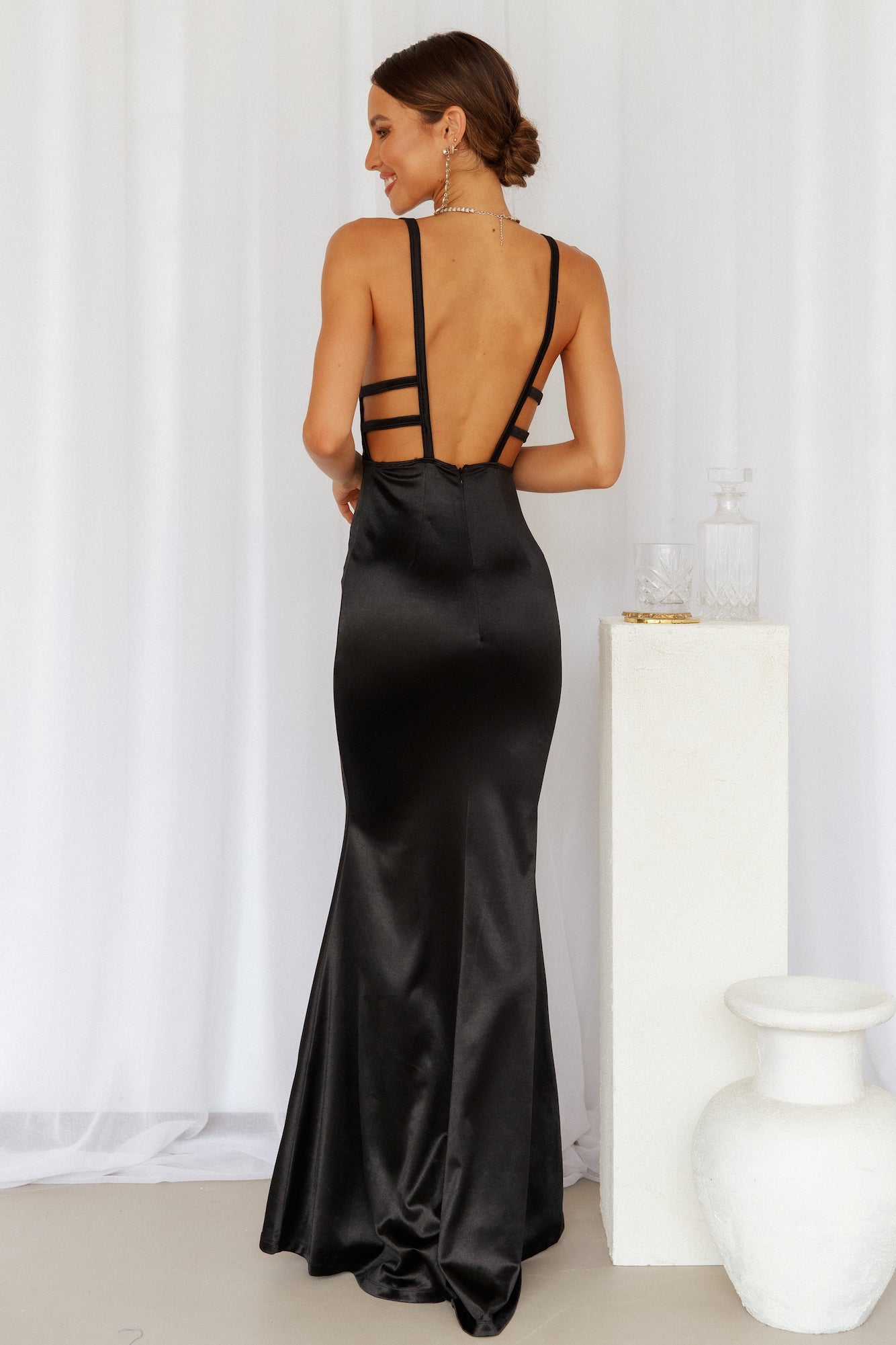 Regal Moment Maxi Dress Black