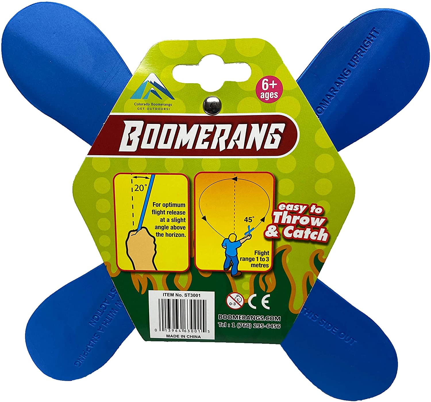 Indoor Boomerang 2 Pack - Great Beginner Boomerangs for Kids or Adults. Soft and Safe.