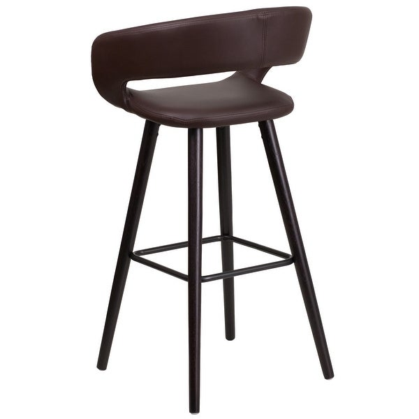 2 Pk. 29'' High Contemporary Barstool with Wood Frame - 22