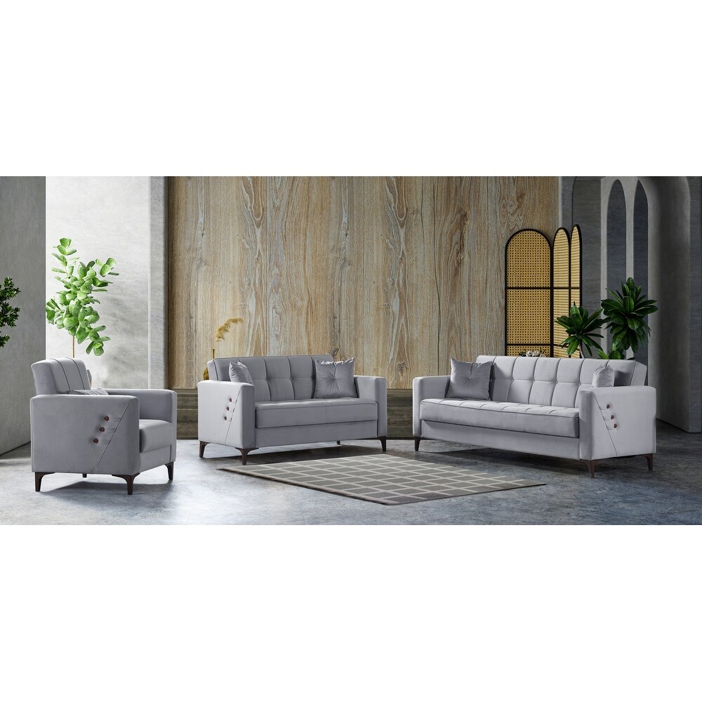 Puntu One Sofa One Loveseat One Chair Living Room Set