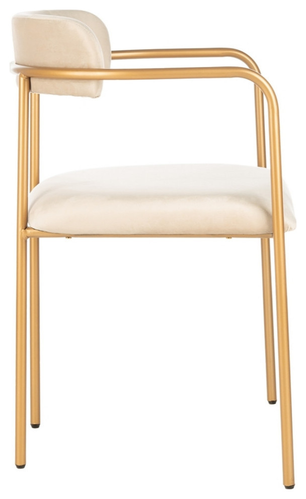 Lily Side Chair Tan/ Gold Set 2   Contemporary   Dining Chairs   by Virgil Stanis Design  Houzz