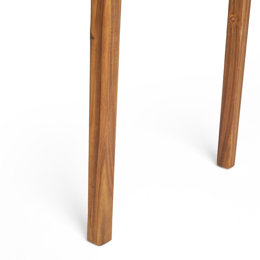 Polaris Outdoor Minimalist Acacia Wood Bar Table by Christopher Knight Home   26.00\