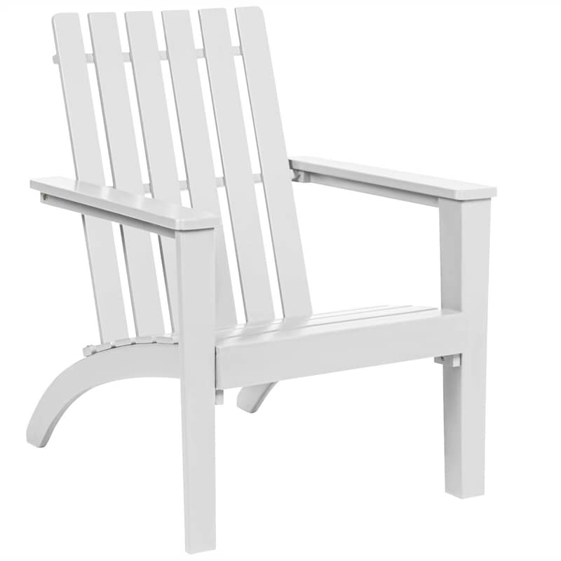 Adirondack Chair Acacia Wood Outdoor Patio Chair, Weather Resistant Campfire Chair for Lawn Seating