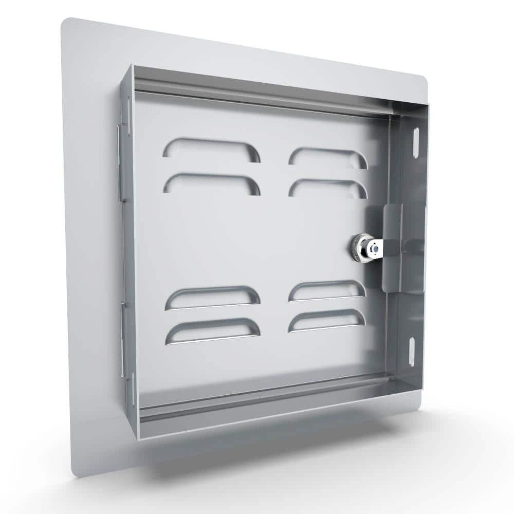 Sunstone Classic Series 12 in. x 12 in. 304 Stainless Steel Right Swing Vented Door C-VSDR12