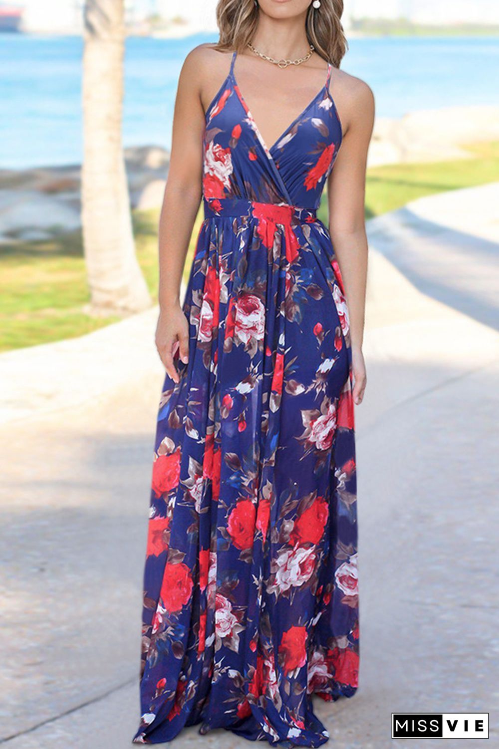 Floral Slip Maxi Dress Wholesale