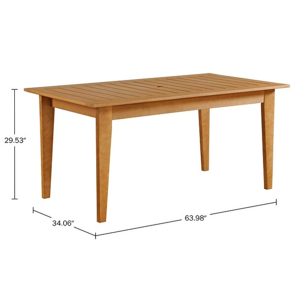 Barton Eucalyptus Wood Outdoor Dining Table