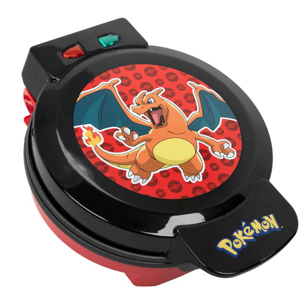 Uncanny Brands Pokemon 600 W Black 'Charizard' Round American Waffle Maker WM1-POK-CHZ