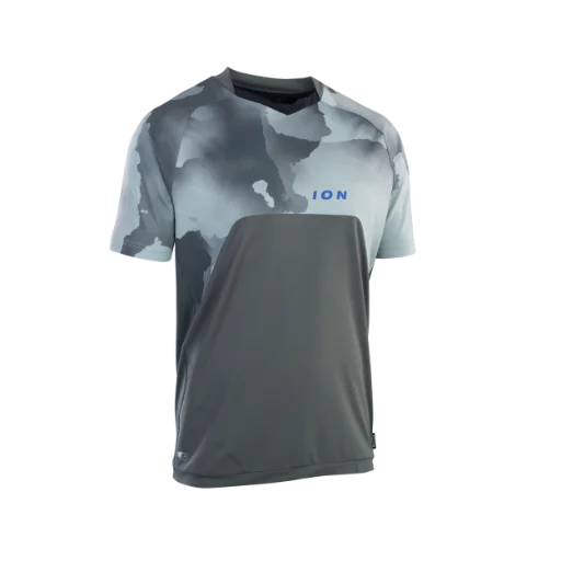 ION Traze Amp AFT Short Sleeve MTB Jersey - Thunder Gray