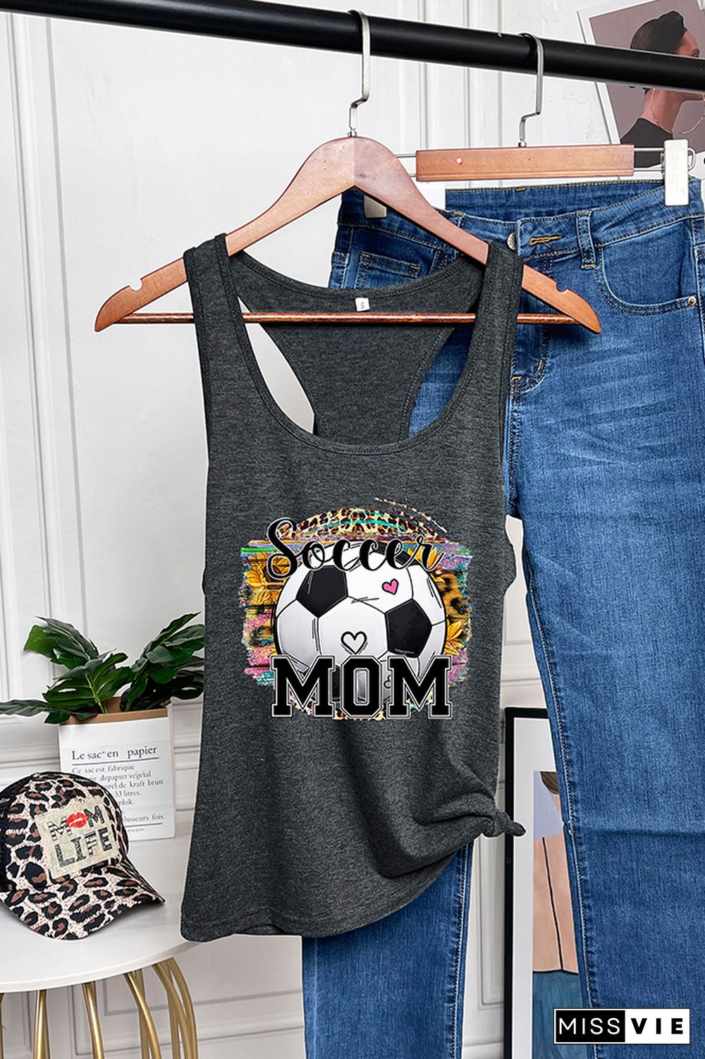 Soccer MOM Sleeveless Tank Top Wholesale