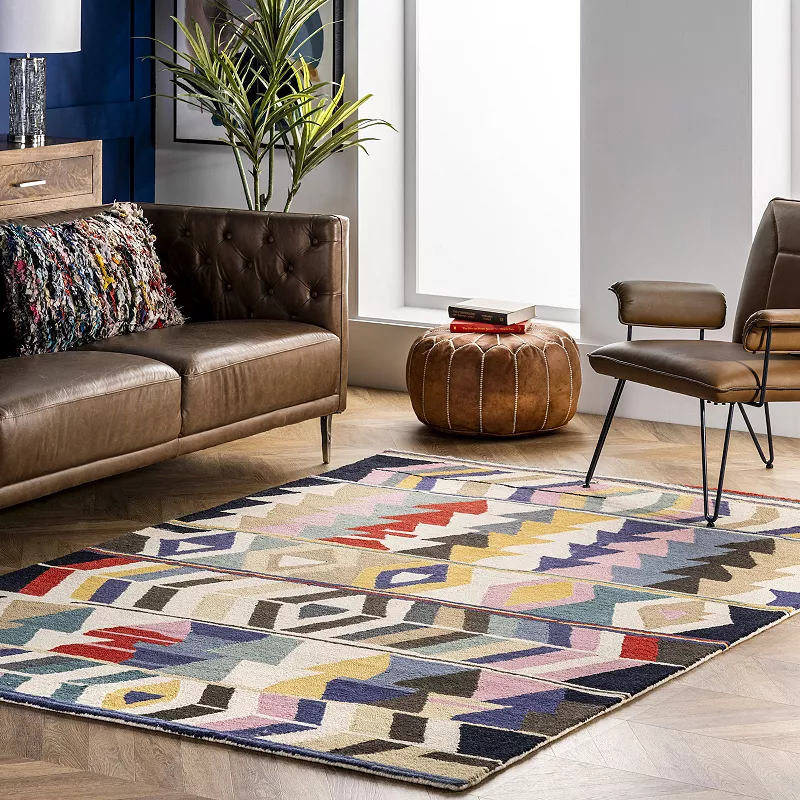 nuLOOM Ofelia Colorful Geometric Rug