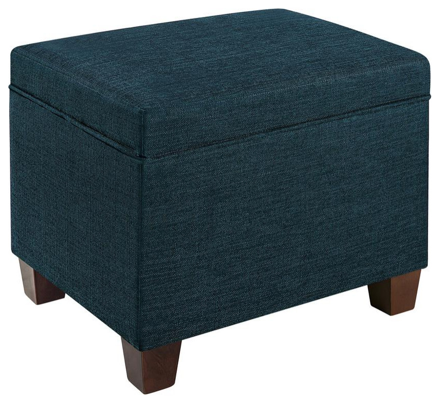 Madison Storage Ottoman  Blue   Transitional   Footstools And Ottomans   by BisonOffice  Houzz