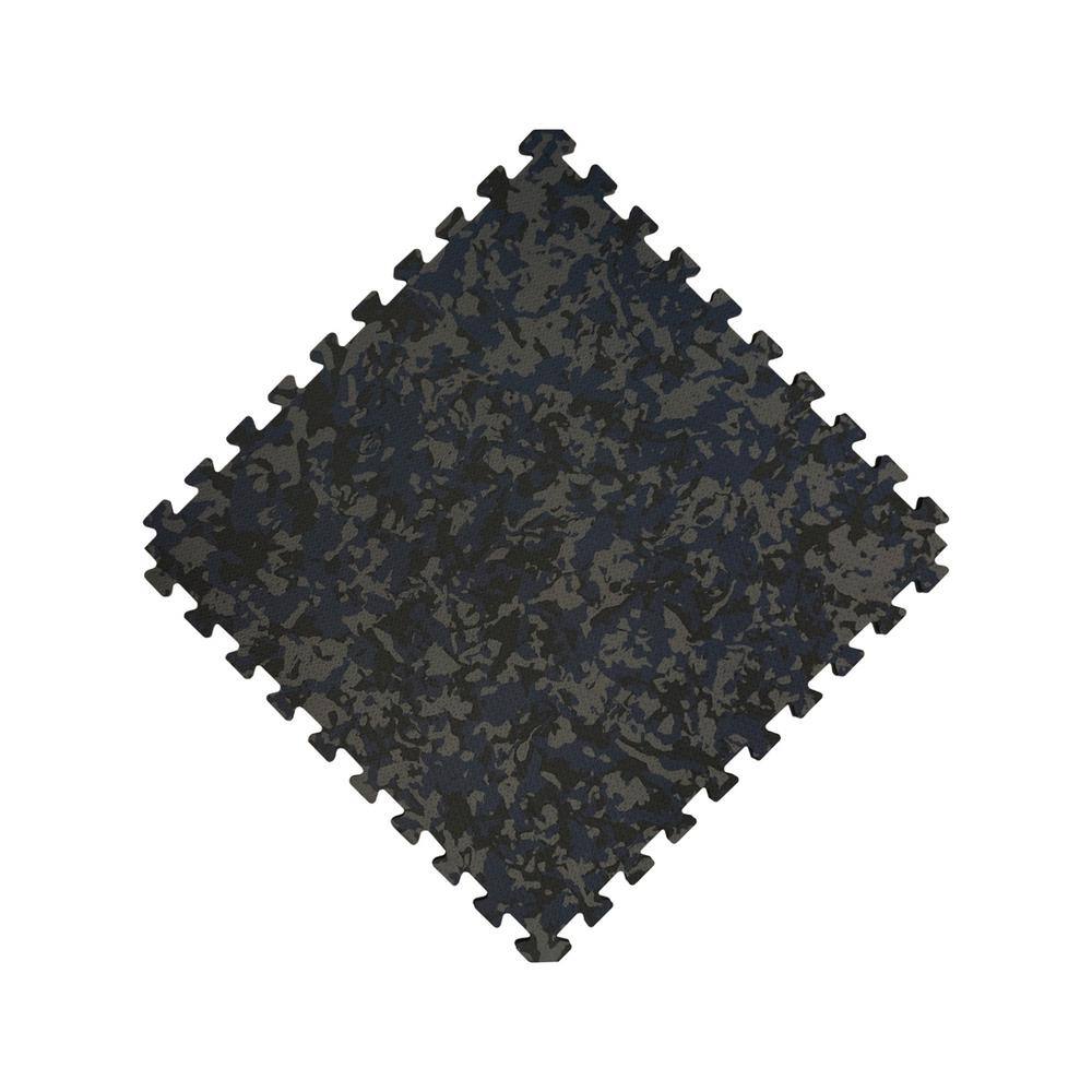 Norsk Blue Camo 25 in. x 25 in. x 0.55 in. Dual Sided Impact Foam Gym Tile (17.35 sq. ft.) 31203DDBC