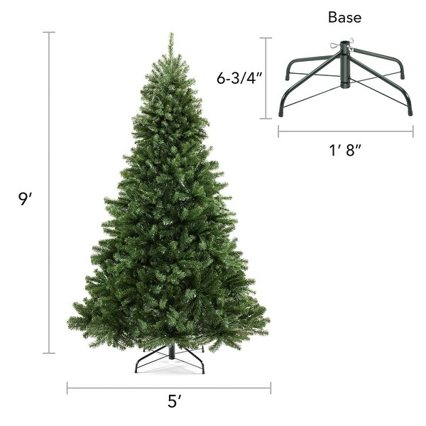 Realistic Green Spruce Artificial Christmas Tree with Stand