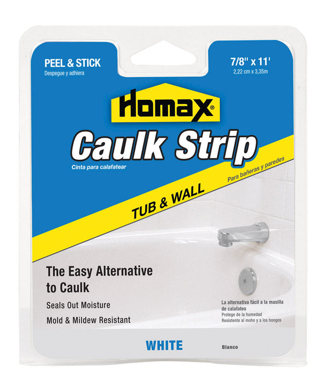 CAULKSTRP TUB 7/8X11'WHT